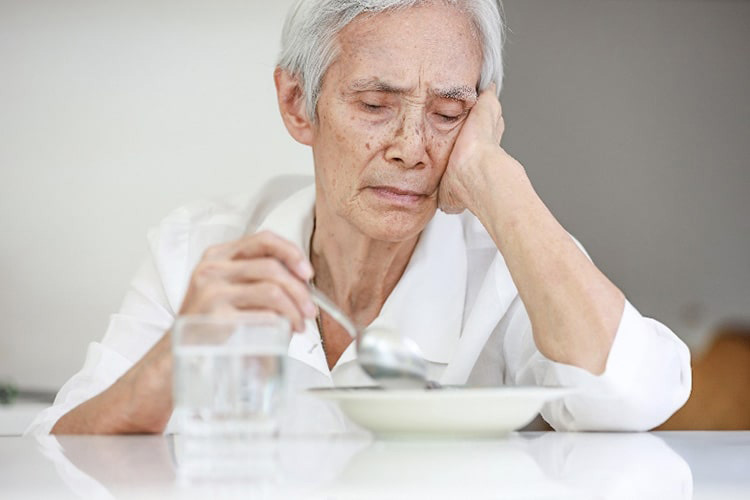 栄養不足と貧血のイメージ