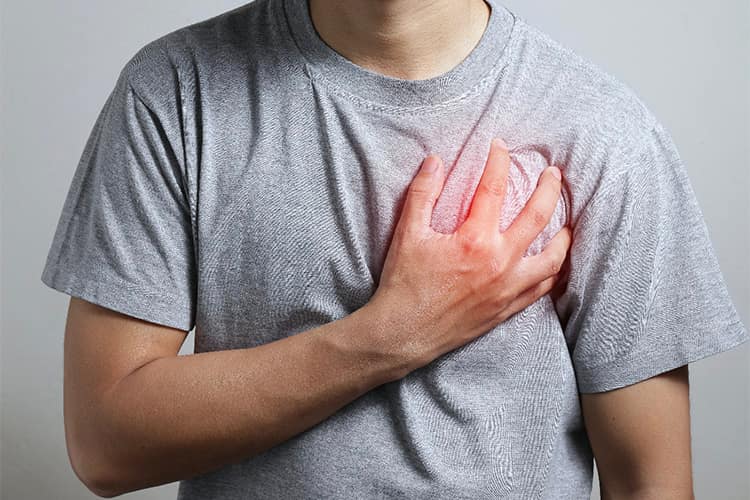 胸痛のイメージ