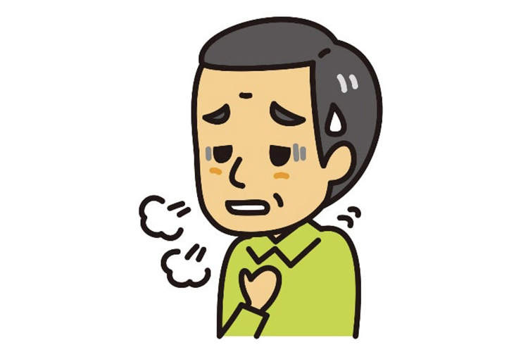 息苦しさを感じる人のイメージ