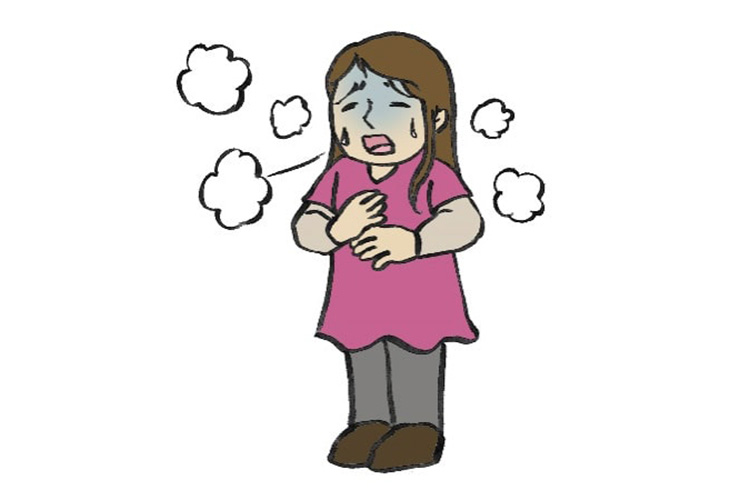 僧帽弁閉鎖不全症の症状のイメージ