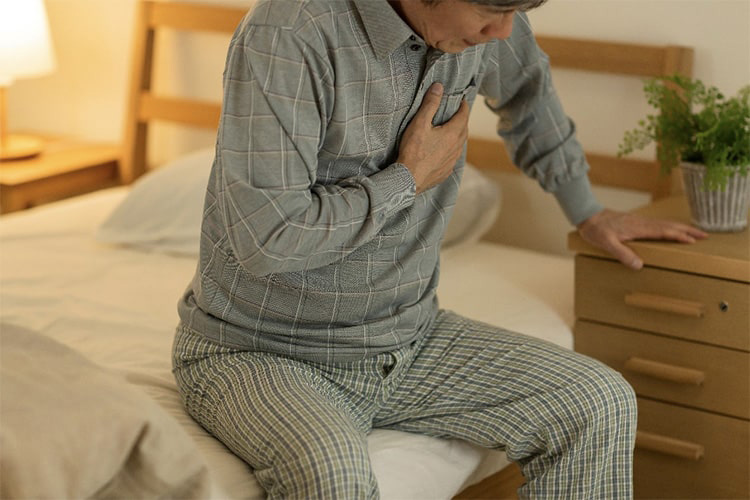 僧帽弁狭窄症の症状のイメージ