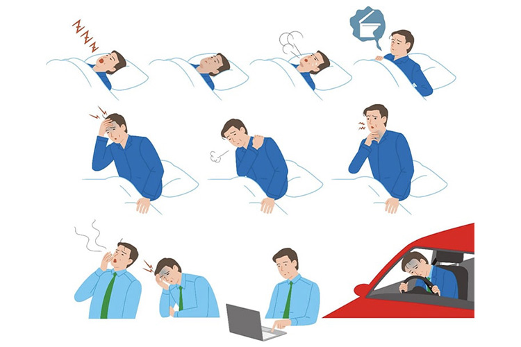 睡眠時無呼吸症候群のイメージ