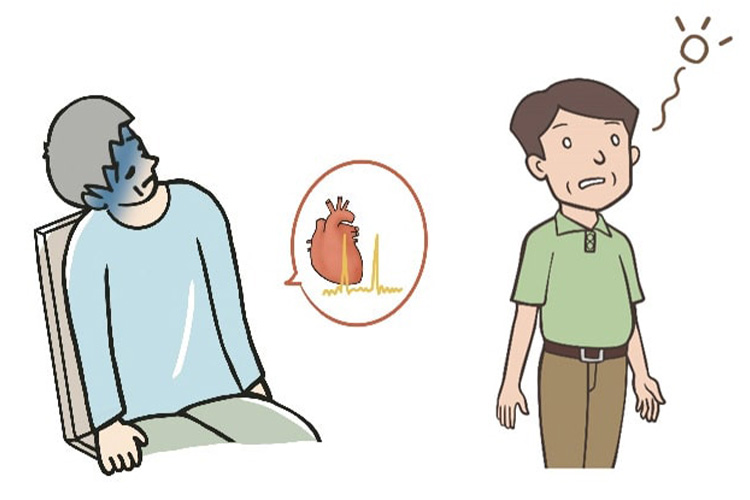 意識消失や心配停止のイメージ